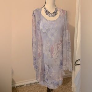 Women’s dress with cardigan